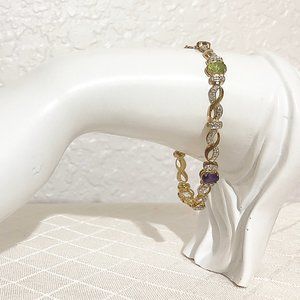Multi-Colored Stone Bracelet (925)